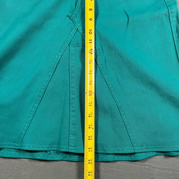 Wrangler Western custom teal denim jeans skirt women size 5 - Picture 7 of 8